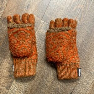 Muk Luks Vibrant Knit Fingerless Convertible Mitten Gloves